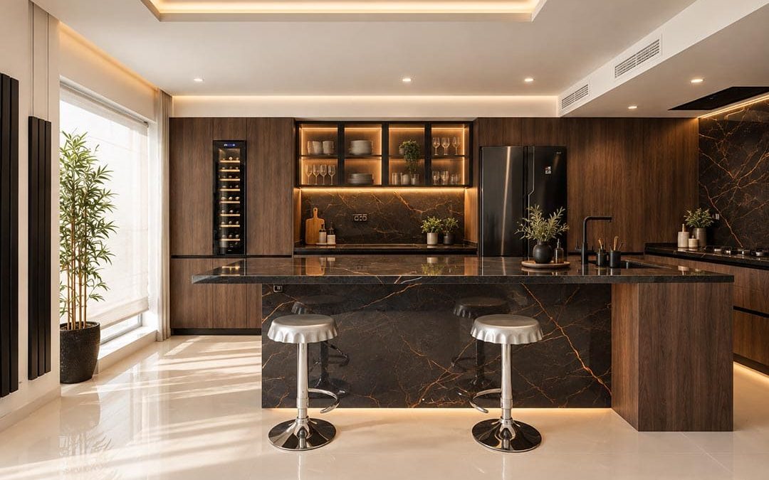 Reforma de cocina abierta al salón con cambio de distribución.
